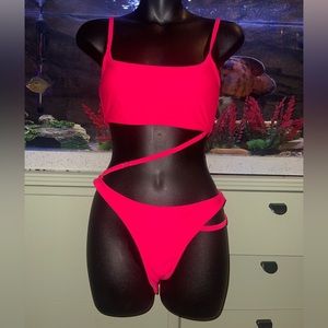 New without tags pink bikini size S